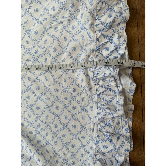 Eileen West Blue & White Floral Cotton Nightgown Size 3X - Picture 10 of 10